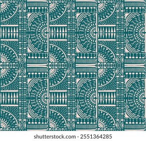 Tribal vector ornament. Seamless African pattern. Ethnic carpet with chevrons. Aztec style. Geometric mosaic on the tile, majolica. Ancient interior. Modern rug. Geo print on textile. Kente Cloth.