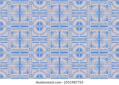 Tribal vector ornament. Seamless African pattern. Ethnic carpet with chevrons. Aztec style. Geometric mosaic on the tile, majolica. Ancient interior. Modern rug. Geo print on textile. Kente Cloth.