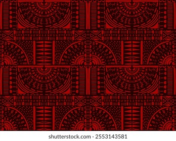 Tribal vector ornament. Seamless African pattern. Ethnic carpet with chevrons. Aztec style. Geometric mosaic on the tile, majolica. Ancient interior. Modern rug. Geo print on textile. Kente Cloth.