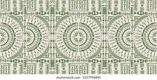 Tribal vector ornament. Seamless African pattern. Ethnic carpet with chevrons. Aztec style. Geometric mosaic on the tile, majolica. Ancient interior. Modern rug. Geo print on textile. Kente Cloth.