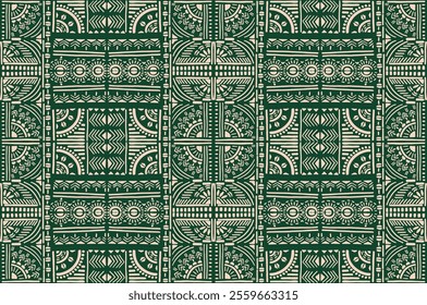 Tribal vector ornament. Seamless African pattern. Ethnic carpet with chevrons. Aztec style. Geometric mosaic on the tile, majolica. Ancient interior. Modern rug. Geo print on textile. Kente Cloth.