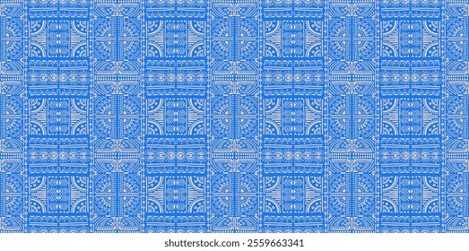 Tribal vector ornament. Seamless African pattern. Ethnic carpet with chevrons. Aztec style. Geometric mosaic on the tile, majolica. Ancient interior. Modern rug. Geo print on textile. Kente Cloth.