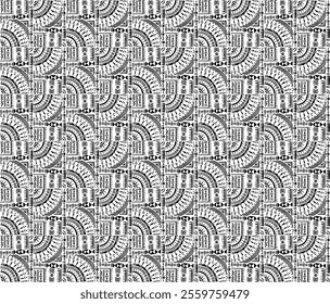 Tribal vector ornament. Seamless African pattern. Ethnic carpet with circle, wave. Aztec style. Geometric mosaic on the tile, majolica. Ancient interior. Modern rug. Geo print on textile. Kente Cloth.