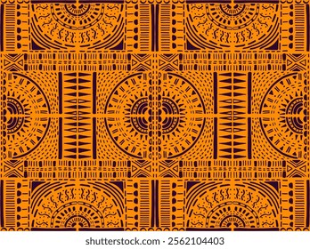 Tribal vector ornament. Seamless African pattern. Ethnic carpet with chevrons. Aztec style. Geometric mosaic on the tile, majolica. Ancient interior. Modern rug. Geo print on textile. Kente Cloth.