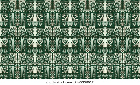 Tribal vector ornament. Seamless African pattern. Ethnic carpet with chevrons. Aztec style. Geometric mosaic on the tile, majolica. Ancient interior. Modern rug. Geo print on textile. Kente Cloth.