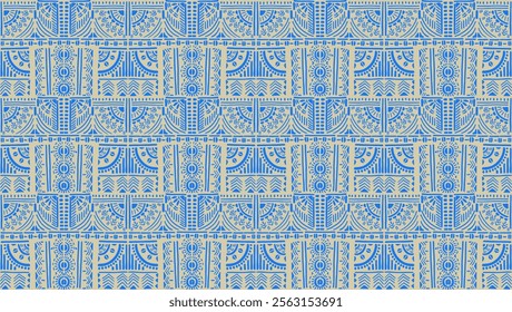 Tribal vector ornament. Seamless African pattern. Ethnic carpet with chevrons. Aztec style. Geometric mosaic on the tile, majolica. Ancient interior. Modern rug. Geo print on textile. Kente Cloth.