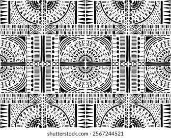 Tribal vector ornament. Seamless African pattern. Ethnic carpet with chevrons. Aztec style. Geometric mosaic on the tile, majolica. Ancient interior. Modern rug. Geo print on textile. Kente Cloth.