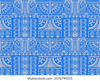 Tribal vector ornament. Seamless African pattern. Ethnic carpet with chevrons. Aztec style. Geometric mosaic on the tile, majolica. Ancient interior. Modern rug. Geo print on textile. Kente Cloth.