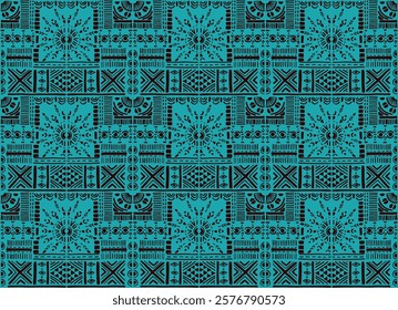 Tribal vector ornament. Seamless African pattern. Ethnic carpet with chevrons. Aztec style. Geometric mosaic on the tile, majolica. Ancient interior. Modern rug. Geo print on textile. Kente Cloth.