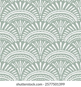 Tribal vector ornament. Seamless African pattern. 