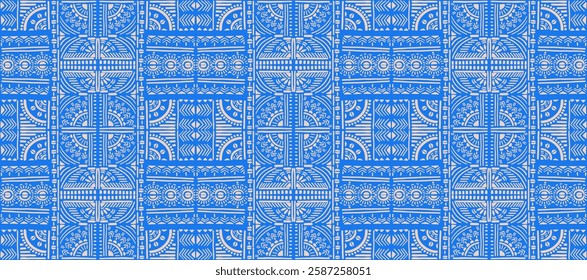 Tribal vector ornament. Seamless African pattern. Ethnic carpet with chevrons. Aztec style. Geometric mosaic on the tile, majolica. Ancient interior. Modern rug. Geo print on textile. Kente Cloth.