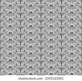 Tribal vector ornament. Seamless African pattern. Ethnic carpet with chevrons. Aztec style. Geometric mosaic on the tile, majolica. Ancient interior. Modern rug. Geo print on textile. Kente Cloth.