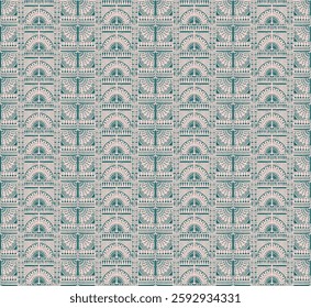 Tribal vector ornament. Seamless African pattern. Ethnic carpet with chevrons. Aztec style. Geometric mosaic on the tile, majolica. Ancient interior. Modern rug. Geo print on textile. Kente Cloth.