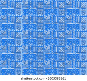 Tribal vector ornament. Seamless African pattern. Ethnic carpet with chevrons. Aztec style. Geometric mosaic on the tile, majolica. Ancient interior. Modern rug. Geo print on textile. Kente Cloth.