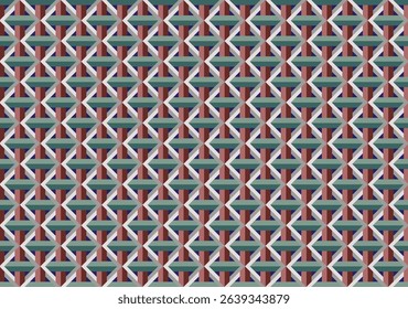 Tribal vector ornament. Seamless African pattern. Ethnic carpet with chevrons. Aztec style. Geometric mosaic on the tile, majolica. Ancient interior. Modern rug. Geo print on textile. Kente Cloth.