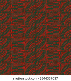 Tribal vector ornament. Seamless African pattern. Ethnic carpet with chevrons. Aztec style. Geometric mosaic on the tile, majolica. Ancient interior. Modern rug. Geo print on textile. Kente Cloth.