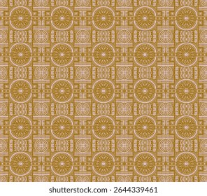 Tribal vector ornament. Seamless African pattern. Ethnic carpet with chevrons. Aztec style. Geometric mosaic on the tile, majolica. Ancient interior. Modern rug. Geo print on textile. Kente Cloth.
