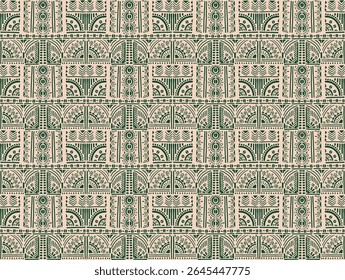 Tribal vector ornament. Seamless African pattern. Ethnic carpet with chevrons. Aztec style. Geometric mosaic on the tile, majolica. Ancient interior. Modern rug. Geo print on textile. Kente Cloth.