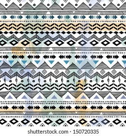 tribal vector seamless background