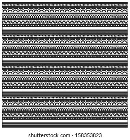 Tribal vector seamless background