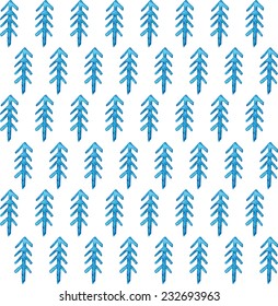 Tribal vector seamless background, watercolor pattern 
