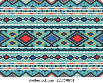 Stamm Vektor nahtlose Navajo Muster. Handgezeichnet abstrakter Hintergrund.