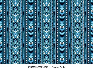 Tribal vector seamless Navajo pattern. Hand drawn abstract background.Ukrainian pattern Ukrainian pattern Geometric damascus ornament. Ikat border. Seamless folk pattern in Aztec style. Indian