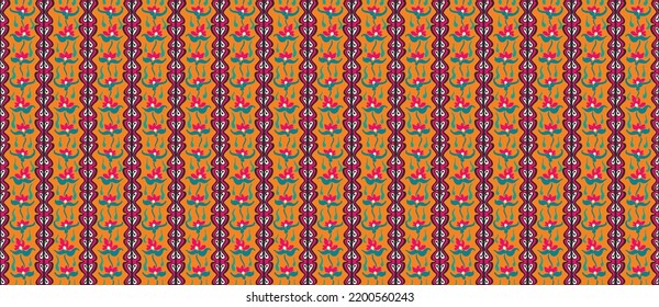 Tribal vector seamless Navajo pattern. Hand drawn abstract background. Geometric damascus ornament. Ikat border. Ethnic embroidery with leaves and monograms. Tribal vector texture. Seamless folk patte