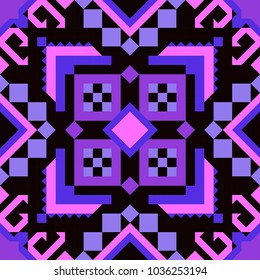 Tribal vector seamless pattern. Aztec fancy abstract geometric art print. Ethnic hipster backdrop. Wallpaper, cloth design, fabric, paper, cover, textile design template