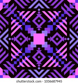 Tribal vector seamless pattern. Aztec fancy abstract geometric art print. Ethnic hipster backdrop. Wallpaper, cloth design, fabric, paper, cover, textile design template