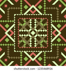 Tribal vector seamless pattern. Aztec fancy abstract geometric art print. Ethnic hipster backdrop. Wallpaper, cloth design, fabric, paper, cover, textile design template.
