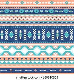 Tribal vector seamless pattern. Aztec abstract geometric art print. Vector background. Wallpaper, cloth design, fabric, paper, cover, textile template