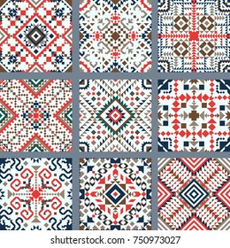 Tribal vector seamless pattern. Aztec fancy abstract geometric art print. Ethnic hipster backdrop. Wallpaper, cloth design, fabric, paper, cover, textile design template.
