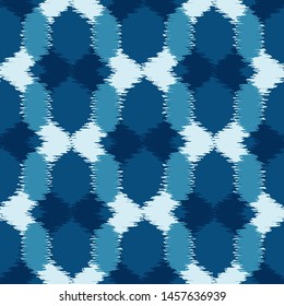 Tribal vector seamless pattern. Hand drawn abstract background. Isolated on white background.