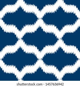 Tribal vector seamless pattern. Hand drawn abstract background. Isolated on white background.