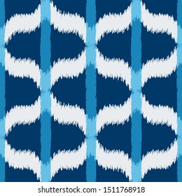 Tribal vector seamless pattern. Hand drawn abstract background. Isolated on white background.