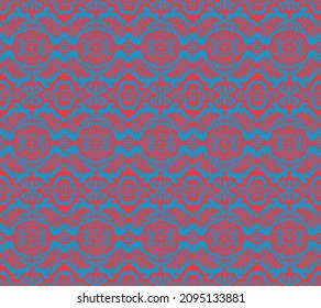 Tribal vector seamless pattern. Hand drawn abstract background.