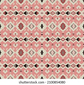 Tribal vector seamless pattern. Hand drawn abstract background.