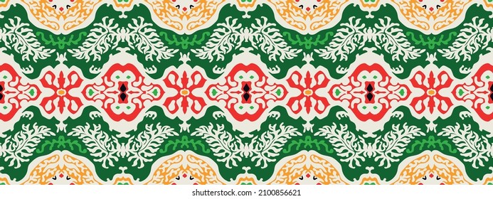 Tribal vector seamless pattern. Hand drawn abstract background.