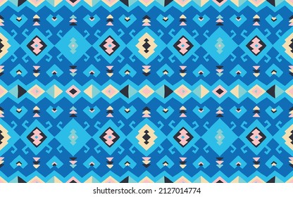 Tribal vector seamless pattern. Hand drawn abstract background.