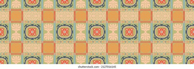 Tribal vector seamless pattern. Hand drawn abstract background.