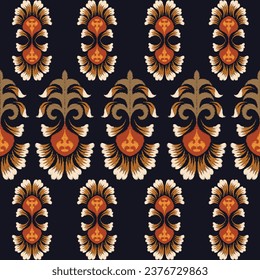 Tribal vector seamless pattern. Local people's ornaments, Southwestern ethnic decoration style. Boho geometric ornament. Seamless vector pattern. Mexican blankets, rugs. Illustration of a woven
