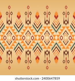 Tribal vector seamless pattern. Local people's ornaments, Southwestern ethnic decoration style. Boho geometric ornament. Seamless vector pattern. Mexi