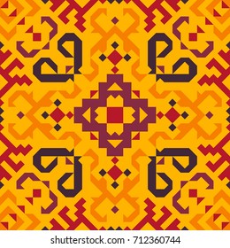 Tribal vector seamless pattern set. Northern fancy abstract geometric art print. Ethnic hipster backdrop. Wallpaper, cloth design, fabric, paper, cover, textile design template.
