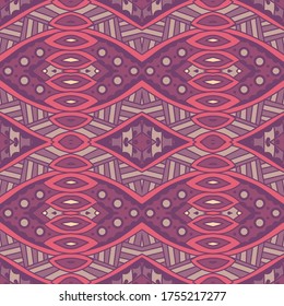 Tribal vintage abstract floral geometric ethnic seamless pattern ornamental