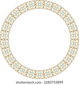 Diseño de marco de borde tribal vintage. Ilustración vectorial decorativa.