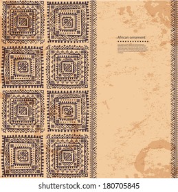Tribal vintage ethnic background for your business