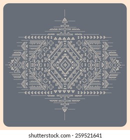 Tribal vintage ethnic background for your business