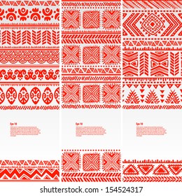 Tribal vintage ethnic banners