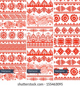 Tribal vintage ethnic banners 